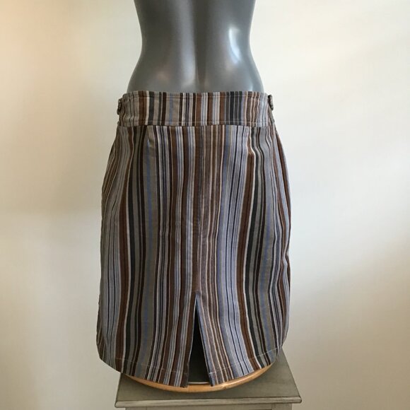 Mark Edwards Studio Belted Corduroy Pencil Skirt Size 8 - Picture 3 of 12